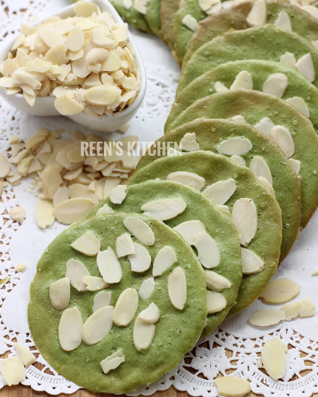 Green Tea  Almond Tuile