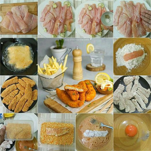 Fish Fillet Tepung ( Fish and Chips )