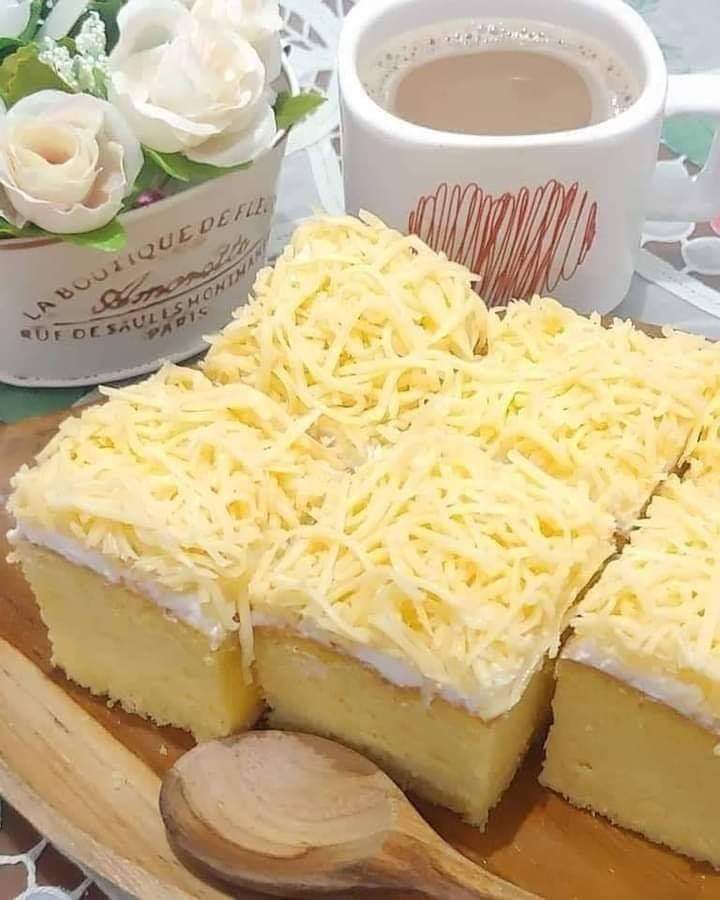 Sponges cake topping keju