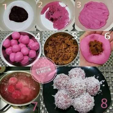 Klepon Redvelvet/Buah Bit