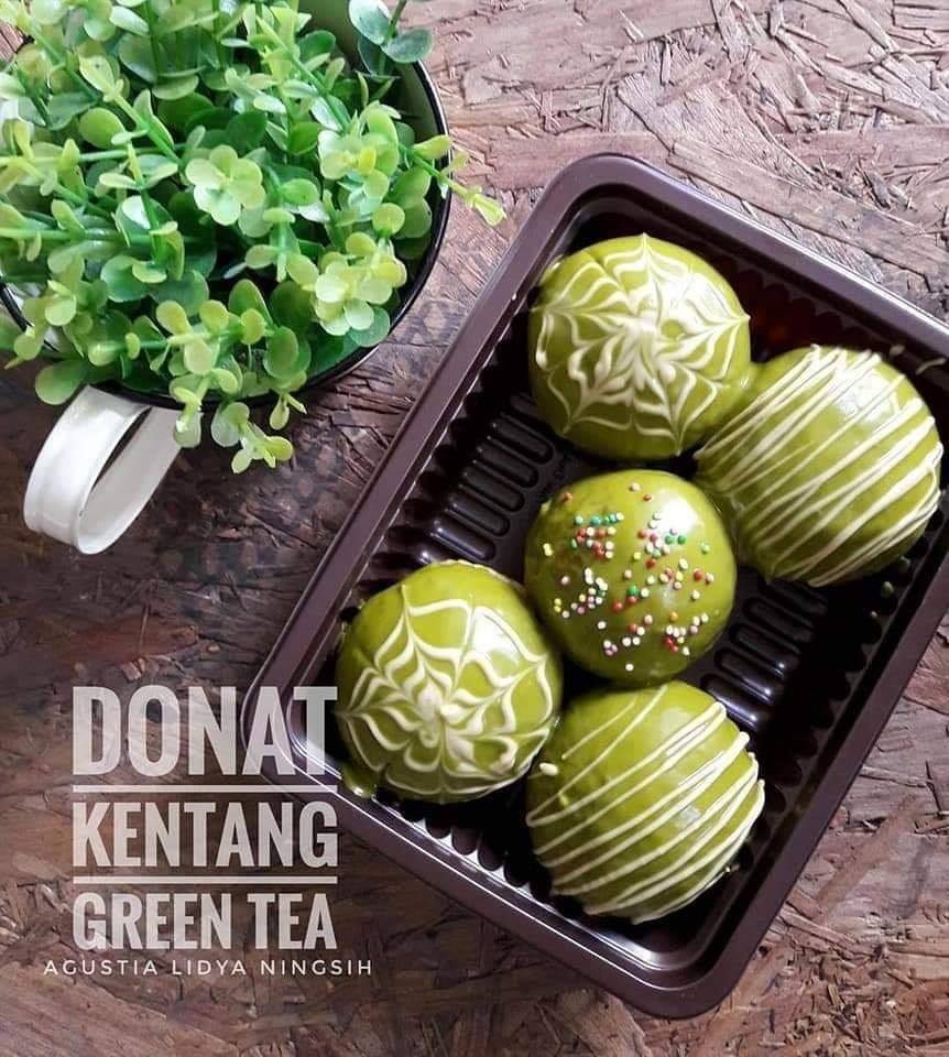 Donat Kentang Green Tea