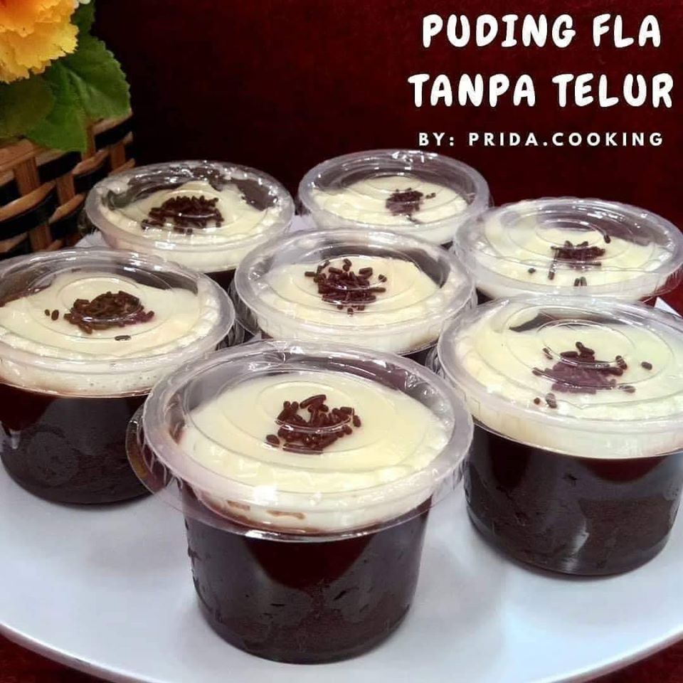 Puding Coklat Fla Susu Vanilla