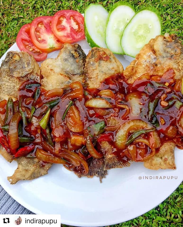 Gurame Goreng Saus Pedas Manis