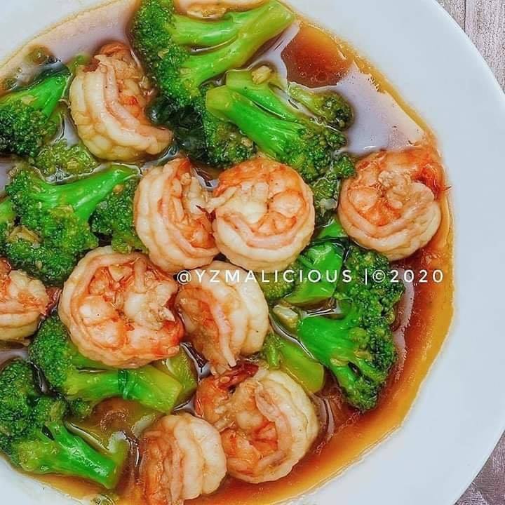 Brokoli Udang Saus Bawang Putih