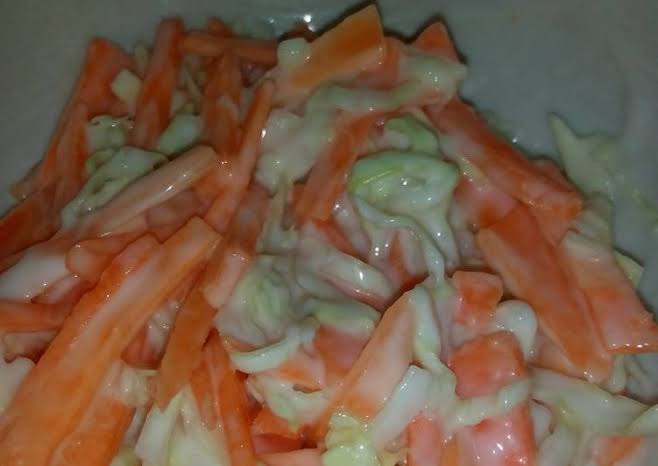 Salad Kol dan Wortel ala Hokben